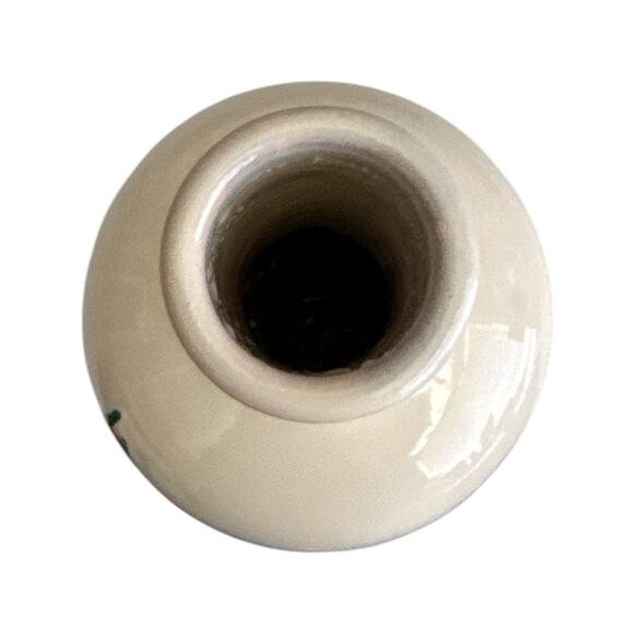 Hand Painted Poppies Signed Italian Pottery Long Neck Bottle L Bai - Picture 7 of 9